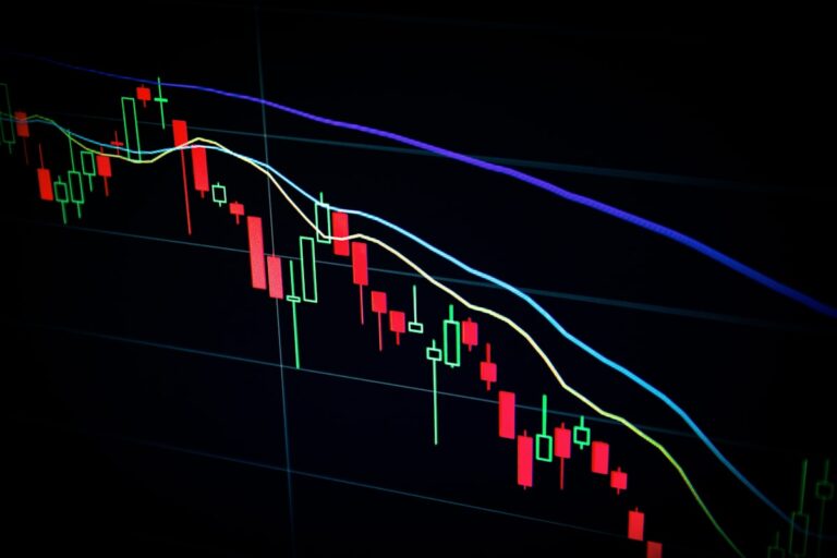 Financial charts representing credit score analysis