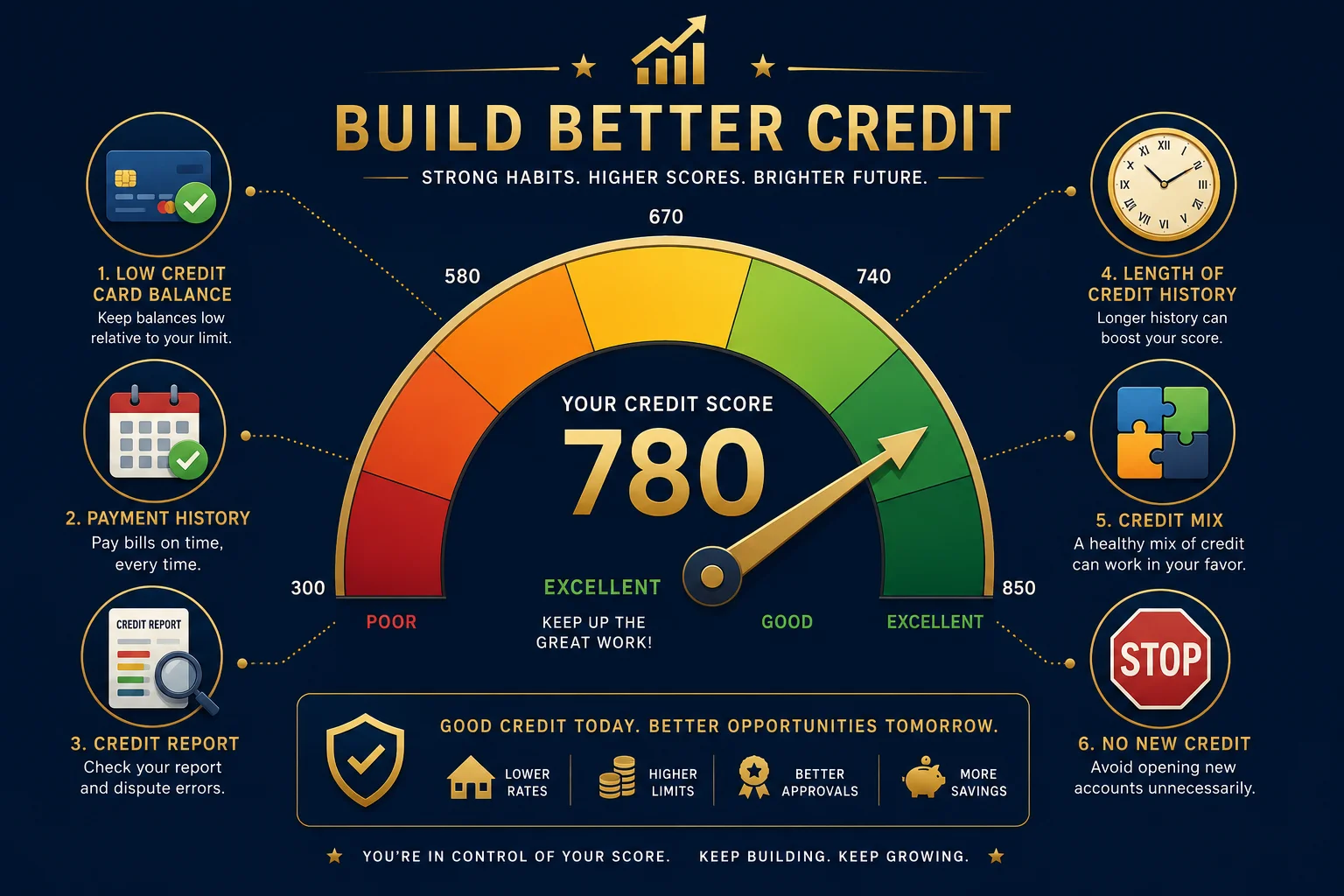 6 Tips to Improve Your Credit Score
